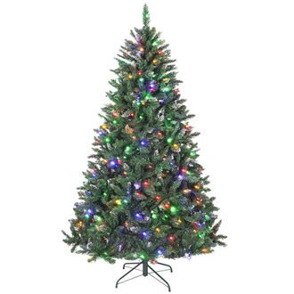 HOMCOM &Aacute;rbol de navidad 125x125x210 cm verde