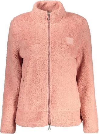 Laura Biagiotti Sweatshirt met lange mouwen - Dames - Vesten met rits - Roze - XL - Polyester - Hoodies & sweatvesten