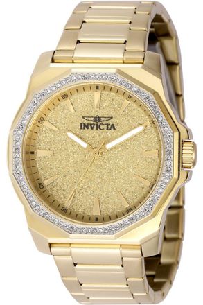Invicta Speedway 49127 Herenhorloge - Quartz Uurwerk - Roestvrij Staal met Gouden Wijzerplaat - 42 mm