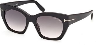 Tom Ford FT1422 JONI-02 01B Womens Sunglasses Black Size 54