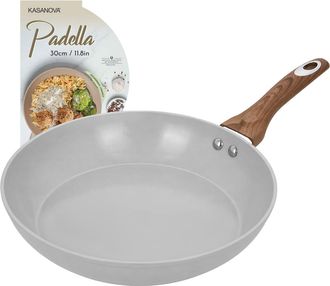KASANOVA Padella 30 cm antiaderente ceramico New Ceramic grigio
