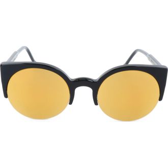 Retro Superfuture 52mm Cat Eye Sunglasses in Black at Nordstrom Rack