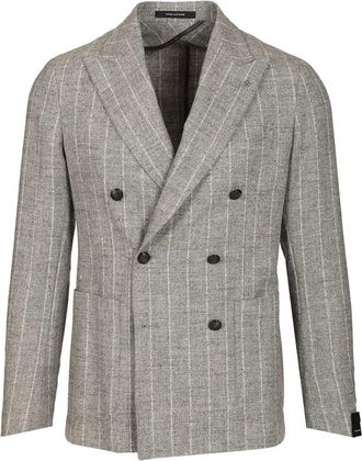 Tagliatore Montecarlo Blazer - Heren - Blazers - Grijs - 2XL - Leer - Jassen