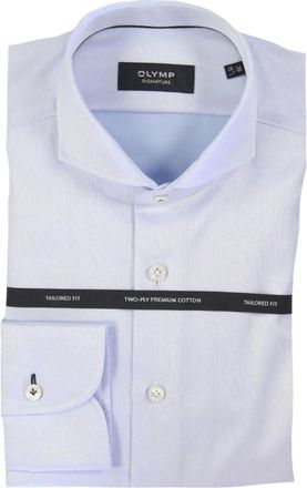 Olymp Olymp, Heren, Overhemden, Blauw, Maat: 6XL Katoen