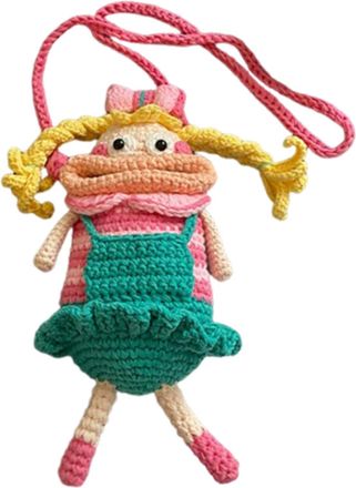 Generic Mobile Phone Bag, Knitted Sausage Mouth Funny Bag - Mobile Phone Bag as Shoulder Bag for Women | For Keys Card Makeup Women Girls Shopping Travel Camp