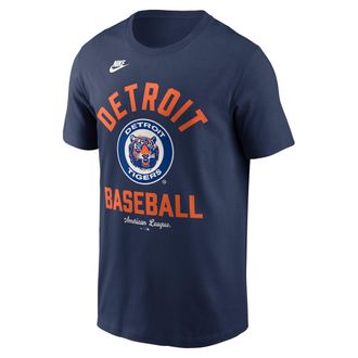 Nike Detroit Tigers Cooperstown Nike Mens MLB T-Shirt in Blue | N19944BD61-079