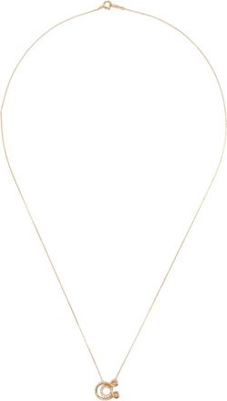 Charlotte Chesnais 18K yellow gold Letter A diamond necklace - Oro