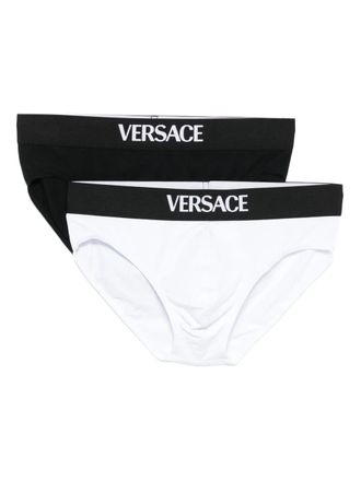 Versace Set Of 2 Boxer Briefs With Logo Band