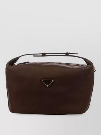 Prada rectangular clutch bag top handle design