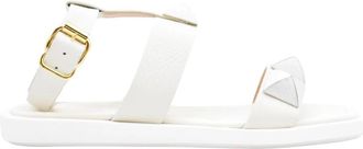 Janet & Janet Platte schoenen - Dames - Sandalen - Wit - 36 EU - Schoenen