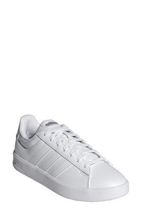 adidas Grand Court 3.0 Sneaker in White/White/Iron Met. at Nordstrom Rack, Size 10.5