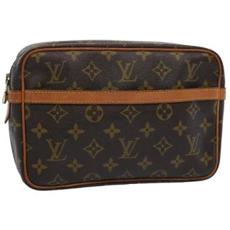 Louis Vuitton Pre-owned Tela clutches - - Pre-owned - Donna - Marrone - ONE SIZE