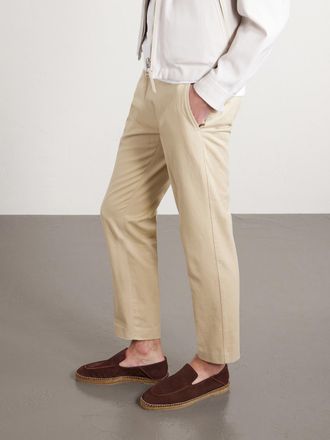 Tom Ford Collapsible-Heel Suede Espadrilles