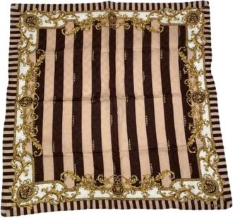 Fendi Pre-owned Zijden Sjaal - Dames - Vintage Accessoires - Veelkleurig - ONE Size - Vintage