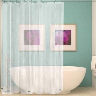 OEM Cortina De Ducha Transparente, Cortina De Ducha De Peva, Cortina De Ducha Antimoho E Impermeable Con 12 Ganchos Para Ba&ntilde;o, 180x180cm