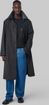 Bottega Veneta Tech Wool Silk Coat