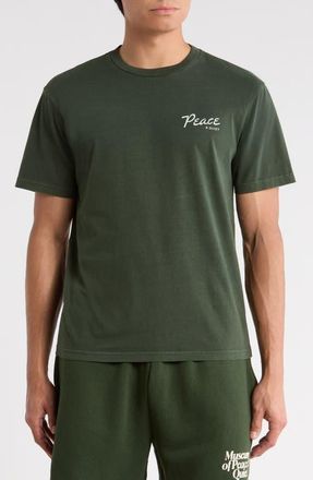 Museum of Peace and Quiet Diner Graphic T-Shirt in Forest at Nordstrom, Size Xx-Large