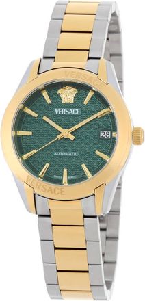 Versace Greca Classic Automatic Green Dial Ladies Watch VESCA0524