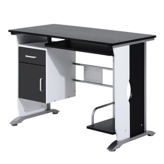 HOMCOM Mesa De Ordenador Pc Despacho Escritorio 100x52x75cm Oficina Escuela Madera