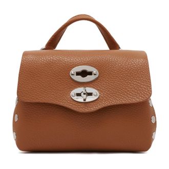Zanellato Tassen, Dames, Beige, ONE Size, Leer, Postina Handtas