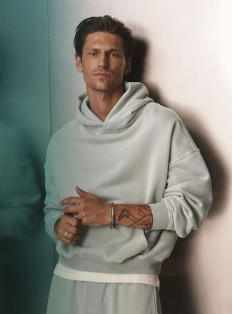 Le 31 Mens Faded colour hoodie