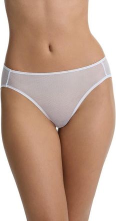 Skarlett Blue Jolie Sheer Lace French Cut Brief in White at Nordstrom, Size X-Large
