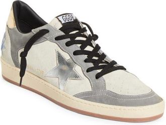 Golden Goose Ball Star Sneaker in Grey/Denim/Silver/Gold at Nordstrom, Size 10Us