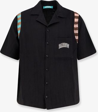 Barrow Camicia in viscosa con stampa logo frontale - BARROW - gender_Man
