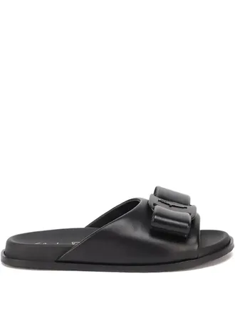 Ferragamo Vara Bow Sandals - Black