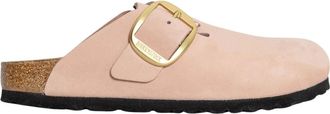 Birkenstock Boston Big Buckle Nubuck - Dames - Slip ons - Roze - 40 EU - Leer - Schoenen