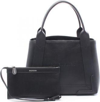 Balenciaga Black Leather Pouch Tote Bag (Pre-Owned)