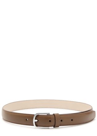 Toteme Slim Leather Belt - Tan - 70 (UK 6 / XS)