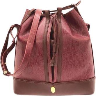 Cartier Pre-owned Bucket Bags, female, Red, Size: ONE SIZE Pre-owned Vintage Bucket Bag