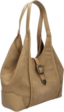 Hispanitas Tassen, Dames, Beige, ONE Size, Su&egrave;de, Dames Schoudertassen Bi 264939