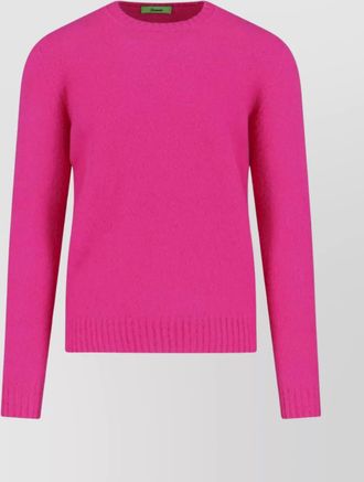 Drumohr soft textured crew neck long sleeve sweater