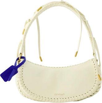 Off-white Schoudertas met randweving - Dames - Schoudertassen - Beige - ONE Size - Katoen - Tassen