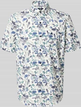 Lerros Modern Fit Freizeithemd mit Button-Down-Kragen in Offwhite, Gr&ouml;&szlig;e XXXL