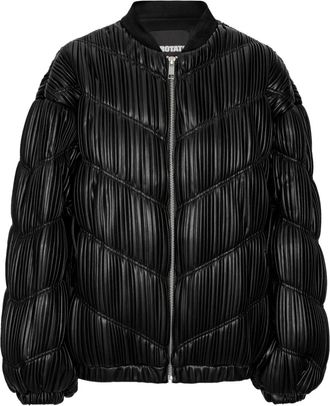 Rotate Bomber plissettato - Nero