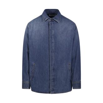 Darkpark Denim Shirts, male, Blue, Size: L Ethan Tencel Long-Sleeved Shirt