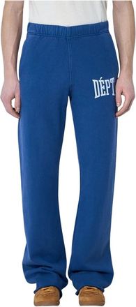 Gallery Dept. Broeken, Heren, Blauw, M, Katoen, Logo Motif Trainingsbroek