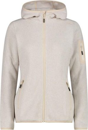 F.lli Campagnolo Jacket Fix Hood Jacquard Knitted 3H19826 Fleecejacke f&uuml;r Damen | grau/beige