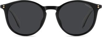 Polaroid 51mm Polarized Phantos Sunglasses in Black/Grey at Nordstrom