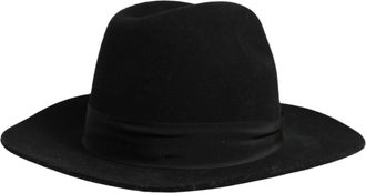 Dolce & Gabbana HAT10086 Virgin Wool Fedora - Black