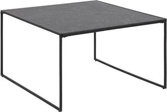 Furniture To Go TAVOLINO MARMO Oxford nero 80x80 METALLO