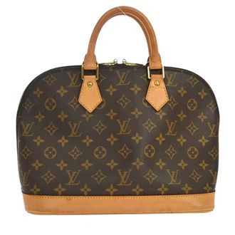 Louis Vuitton Alma Monogram Brown Canvas Handbag (Pre-Owned)