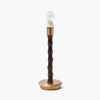 Mrs. Alice Burnt Wooden Rechargeable Lamp in Brown at Nordstrom
