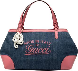 Gucci Pre-owned Gucci Denim Craft Tote Ladies 348715 525040