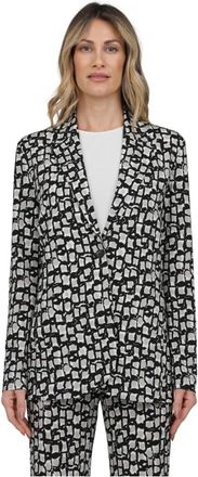 Via Masini 80 Gebreid jasje voor dames - Dames - Blazers - Zwart - M - Jassen