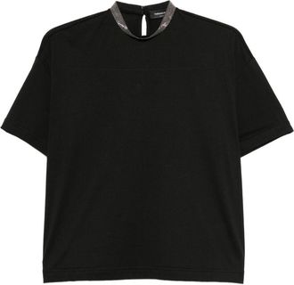 Fabiana Filippi High Neck Cotton Top