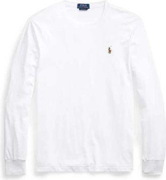 Polo Ralph Lauren Long Sleeve Tee - Heren - Longsleeves - Wit - XL - Katoen - Tops